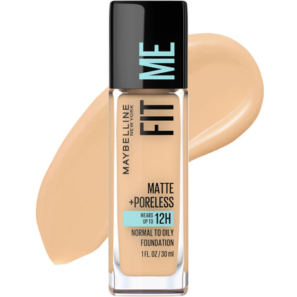 MAYBELLINE Fit Me Matte + Poreless Foundation in Warm Nude front view