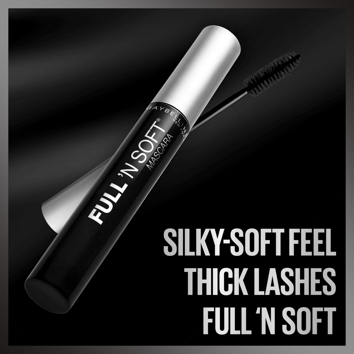 MAYBELLINE Full 'N Soft Waterproof Mascara packaging side view