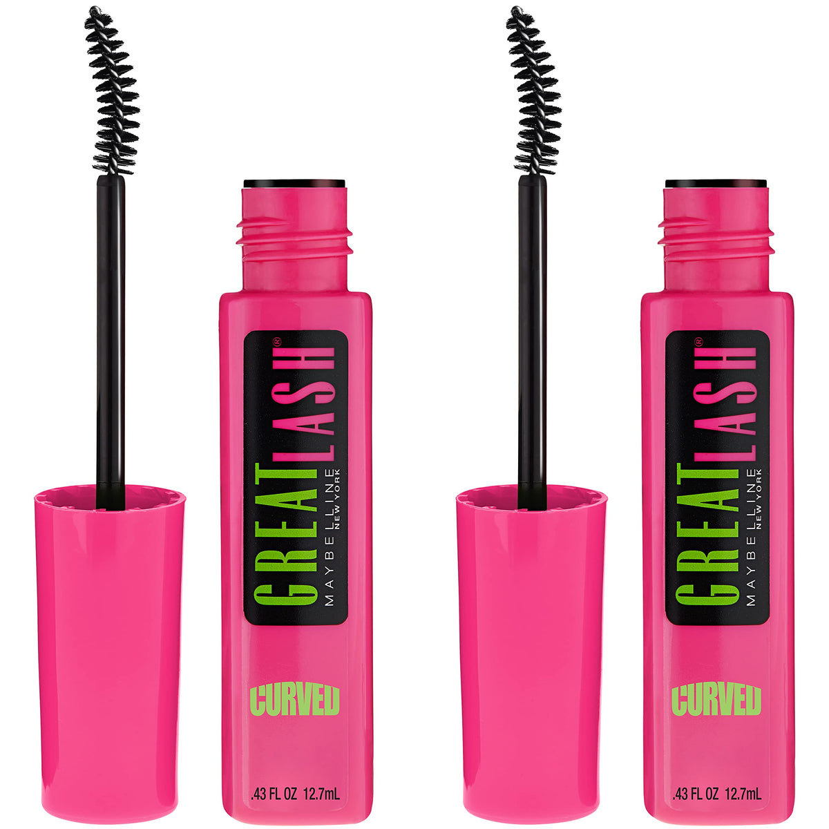 MAYBELLINE Great Lash Curved Brush Mascara packaging front view