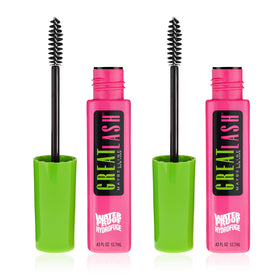 MAYBELLINE Great Lash Waterproof Mascara front view, Very Black
