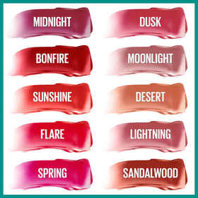 MAYBELLINE Green Edition Balmy Lip Blush Cocoa Nude with makeup products