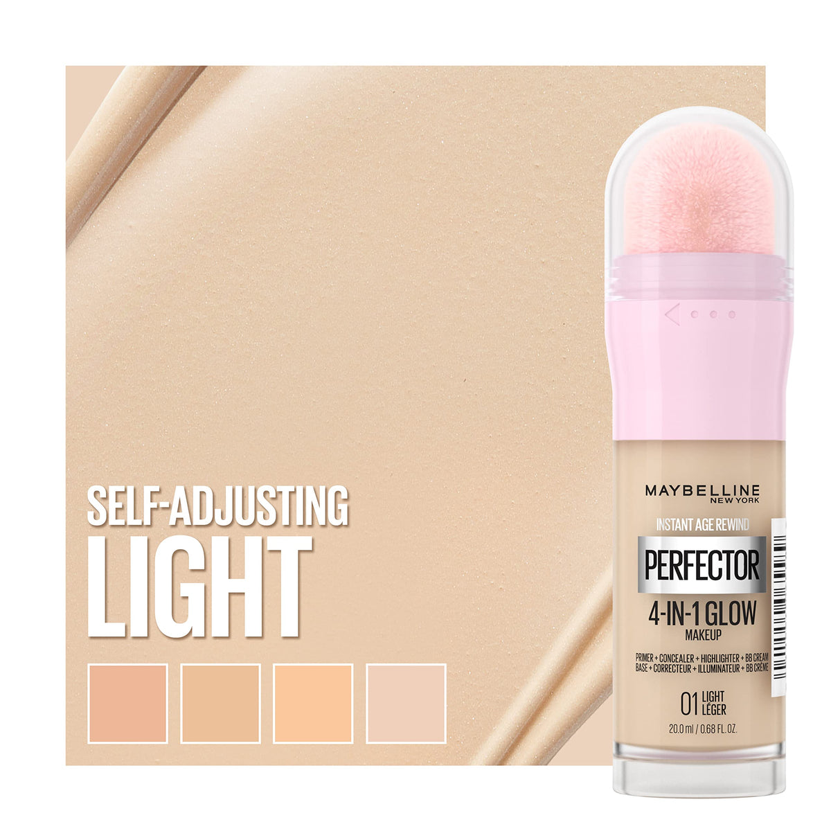 MAYBELLINE Instant Age Rewind 4-In-1 Glow Makeup Light shade selection