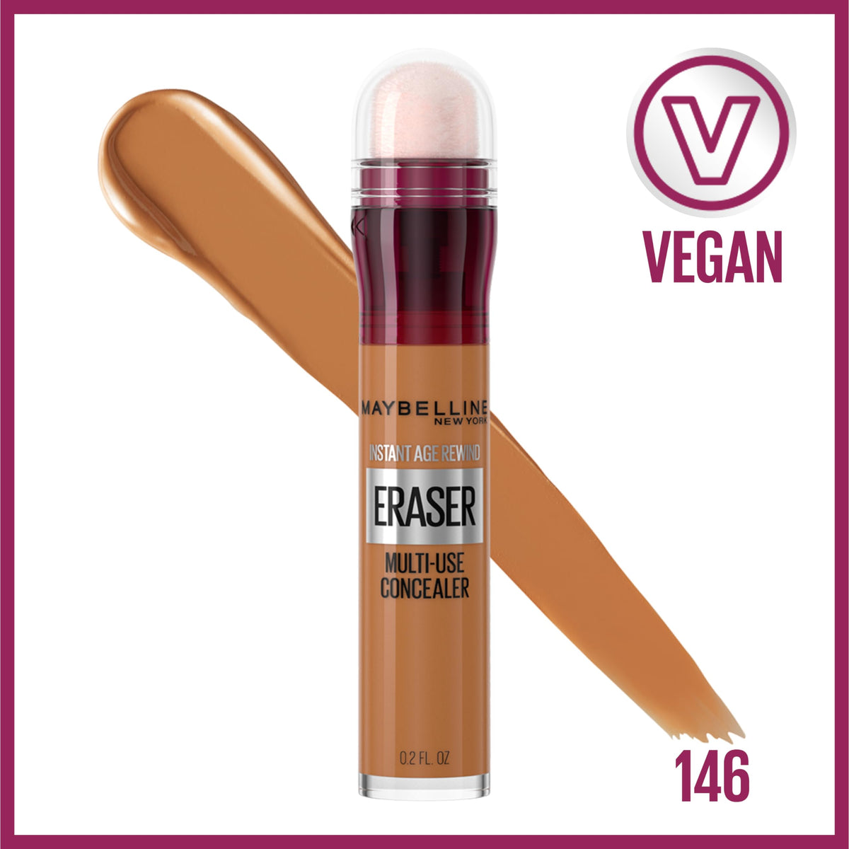 MAYBELLINE Instant Age Rewind Concealer 146 applicator tip close-up