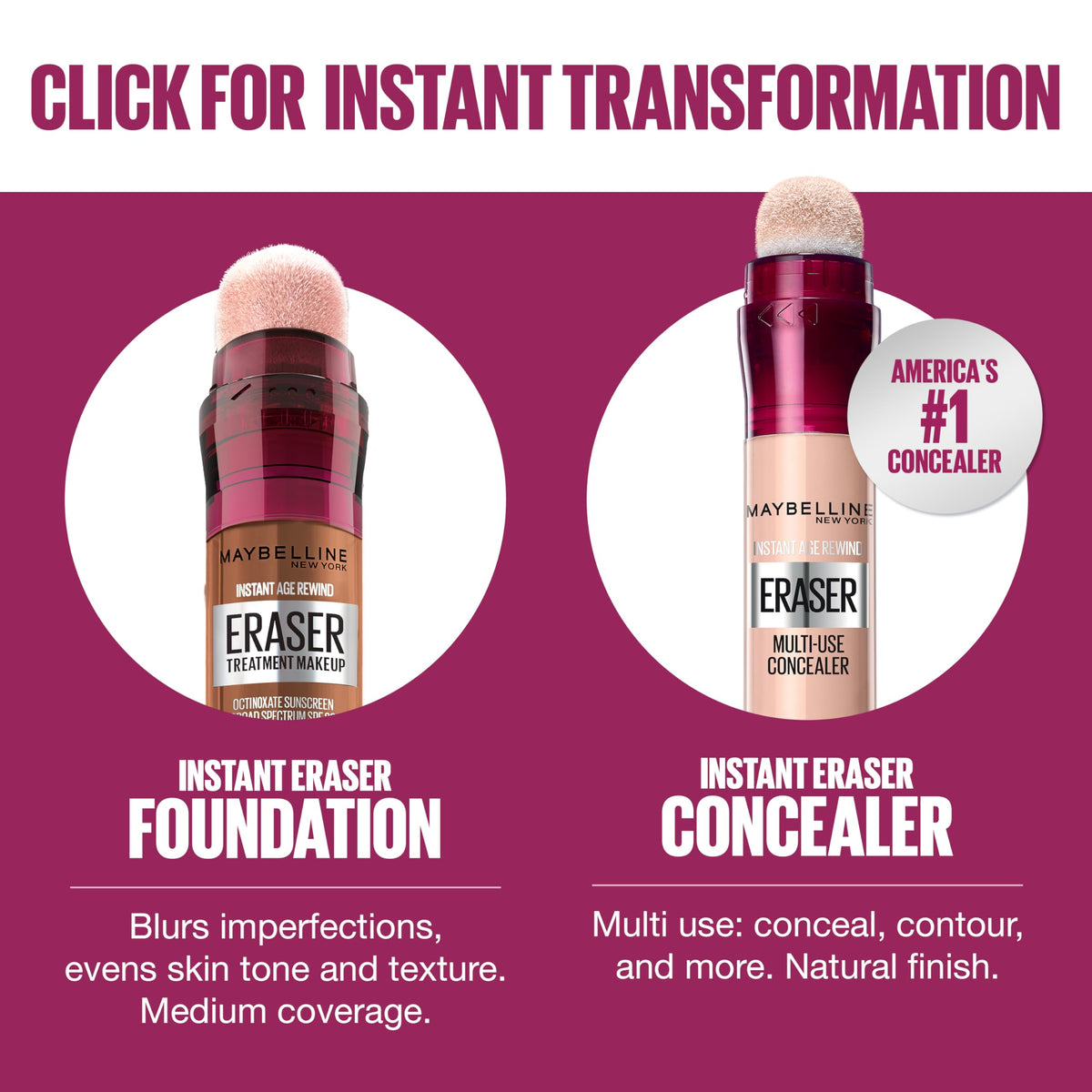 MAYBELLINE Instant Age Rewind Eraser Foundation 130 shade comparison