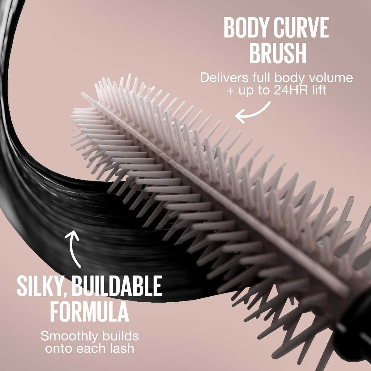 MAYBELLINE Lash Sensational Body Mascara close-up of brush