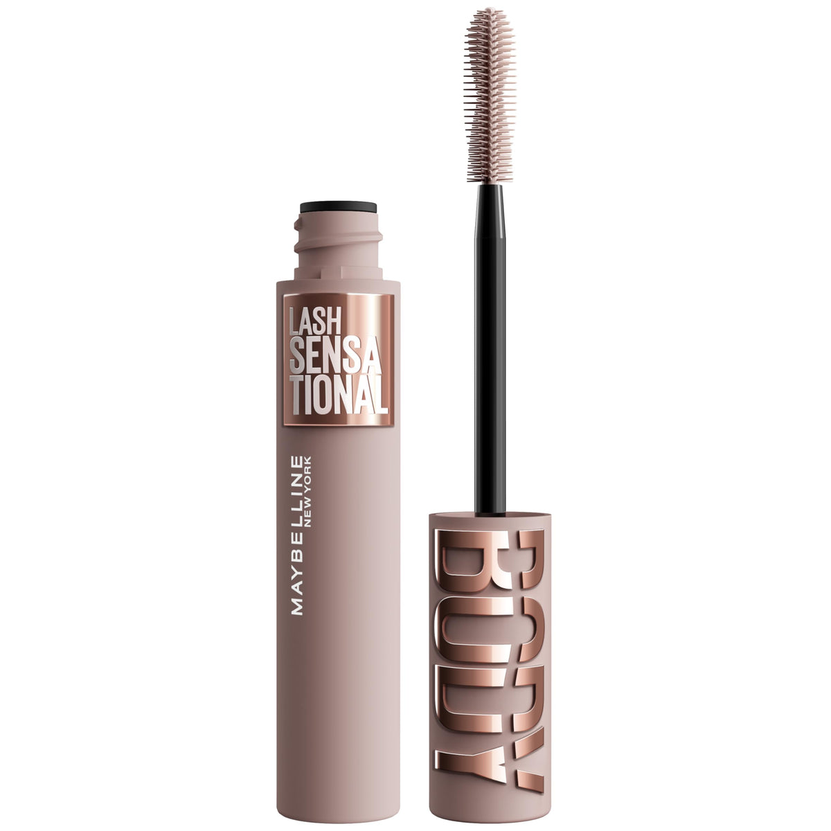 MAYBELLINE Lash Sensational Body Mascara front view with sleek design