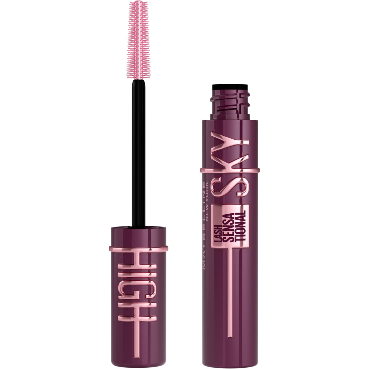 MAYBELLINE Lash Sensational Sky High Mascara Burgundy Haze front view