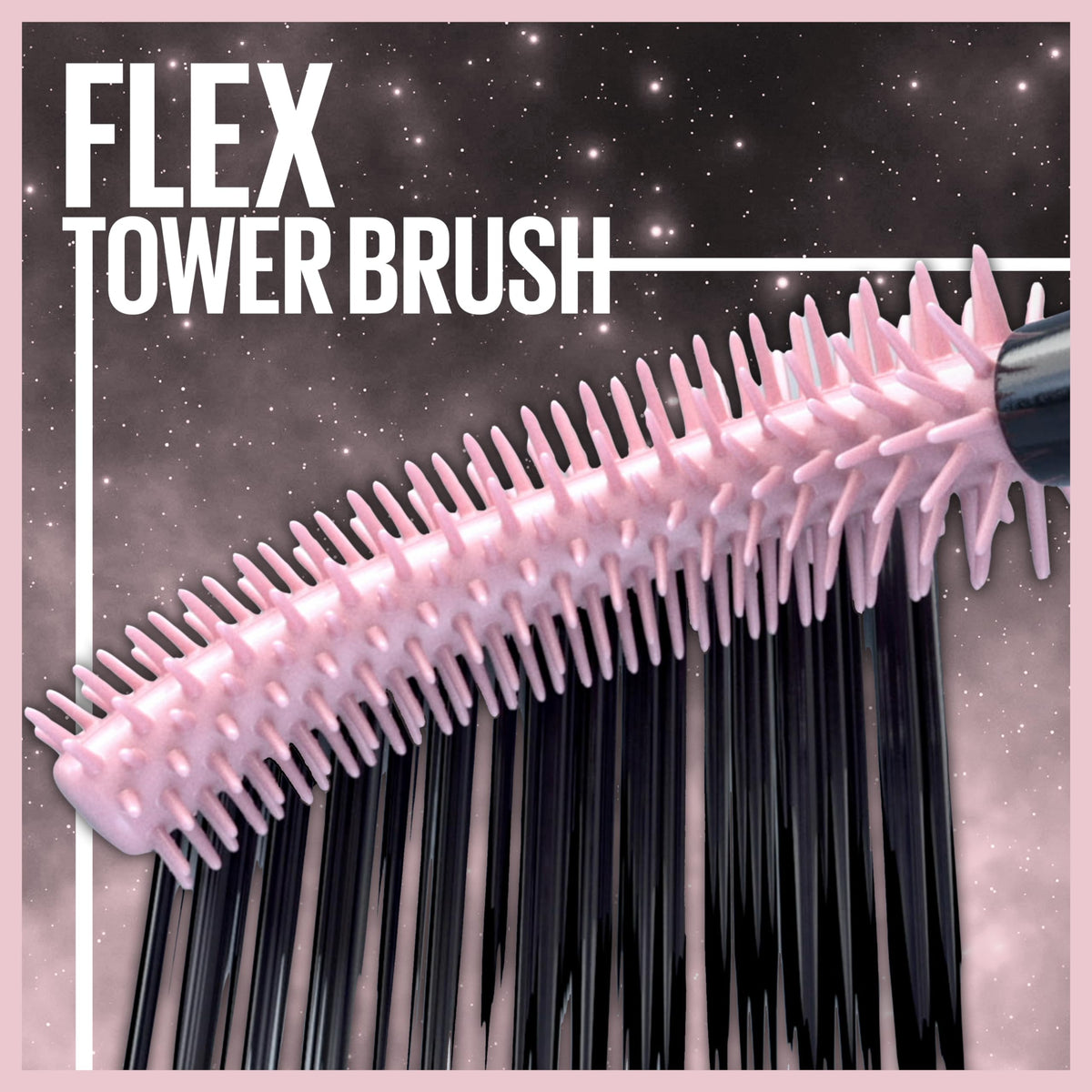 MAYBELLINE Lash Sensational Sky High Mascara Cosmic Black applicator close-up
