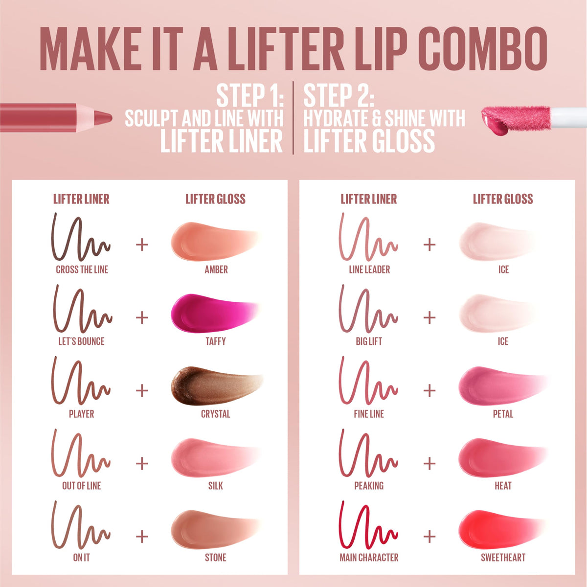 MAYBELLINE Lifter Gloss Hydrating Lip Gloss Peach Ring on a vanity