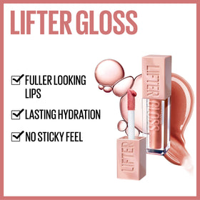 MAYBELLINE Lifter Gloss Lip Gloss Opal XL wand close-up