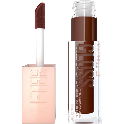 MAYBELLINE Lifter Gloss Toast front view with applicator