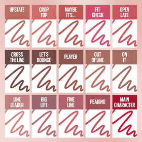 MAYBELLINE Lifter Liner Lip Liner Crop Top in makeup setup