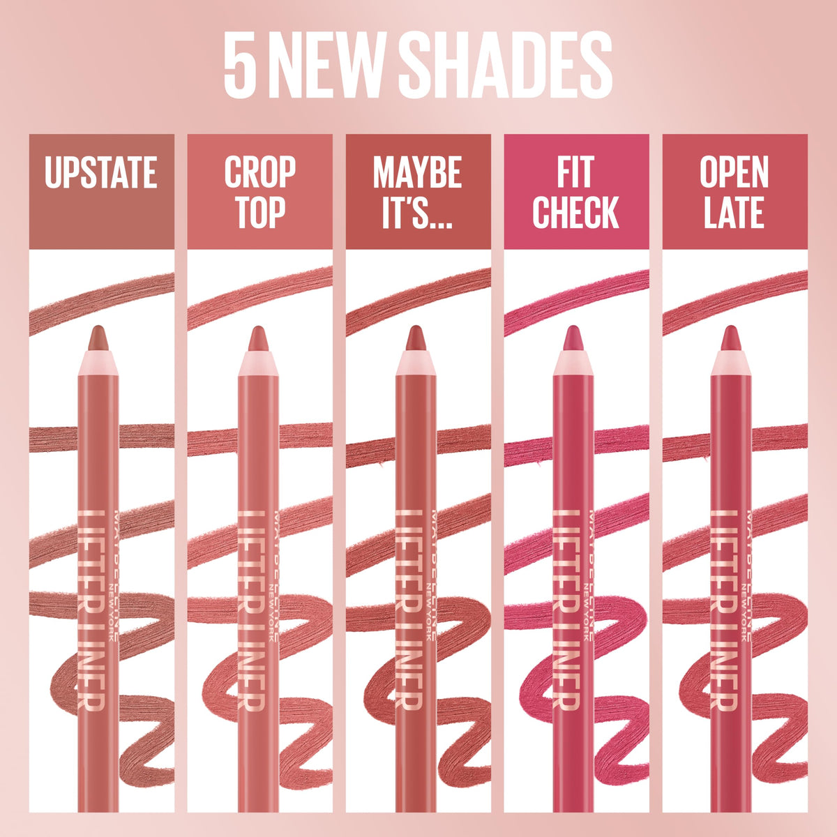 MAYBELLINE Lifter Liner Lip Liner Crop Top swatch on skin