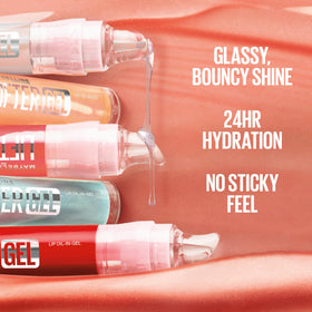 MAYBELLINE Lifter Oil-in-Gel Lip Gloss Sugar Spritz applicator close-up