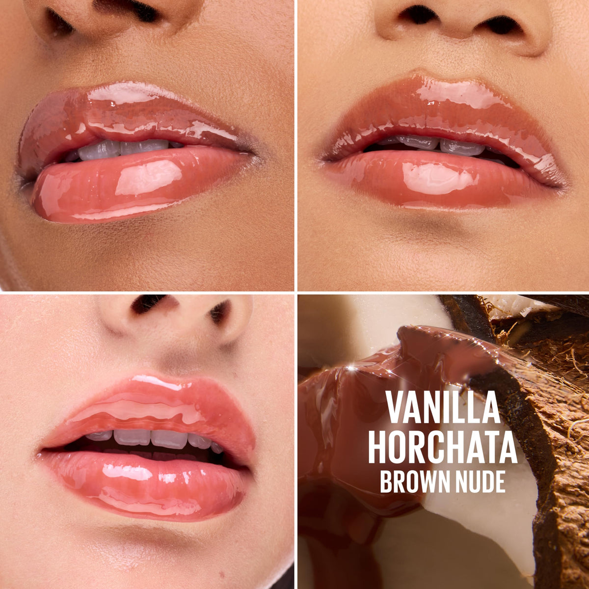 MAYBELLINE Lifter Oil-in-Gel Lip Gloss Vanilla Horchata close-up of applicator