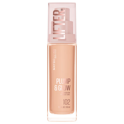 MAYBELLINE Lifter Plump & Glow Foundation 102 front view