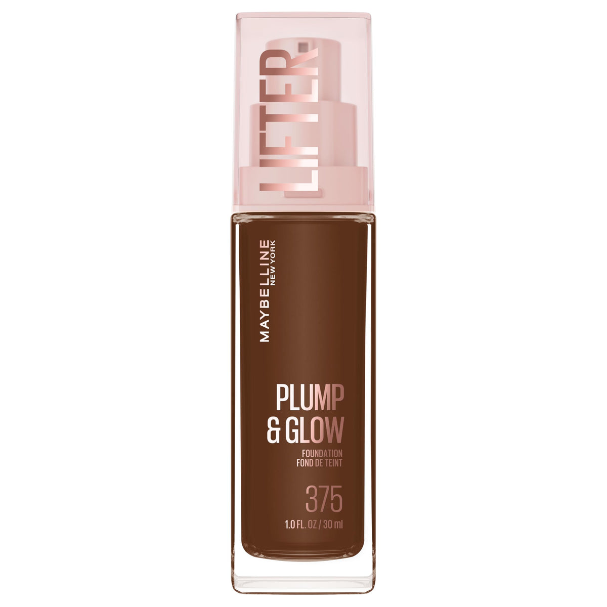 MAYBELLINE Lifter Plump & Glow Foundation 375 front view