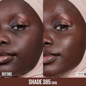 MAYBELLINE Lifter Plump & Glow Foundation 385 side view