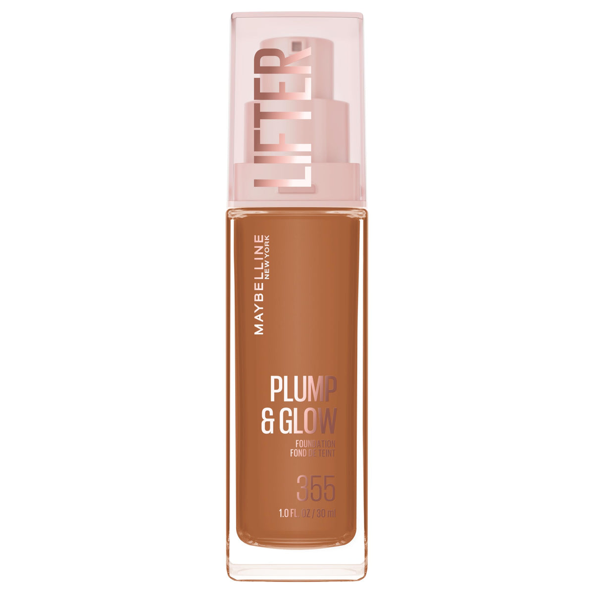 MAYBELLINE Lifter Plump & Glow Foundation front view 355
