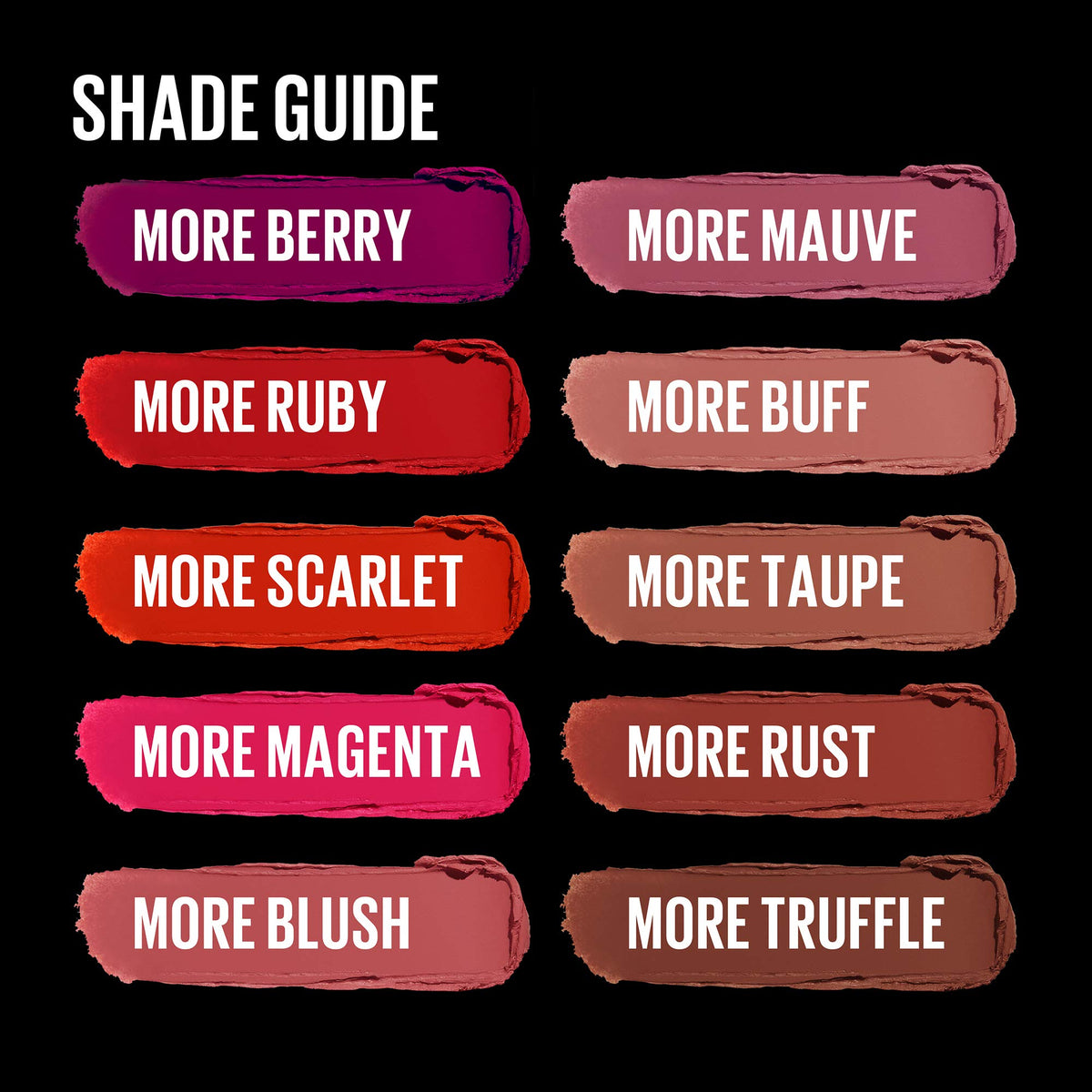 MAYBELLINE lipstick Ruby Red in makeup setting