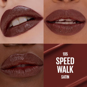 MAYBELLINE Serum Lipstick Deep Espresso Brown bullet shape