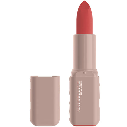 MAYBELLINE Serum Lipstick in Take The 1 midtone warm pink matte shade front view