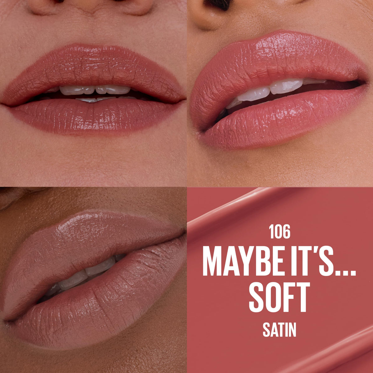 MAYBELLINE Serum Lipstick Light Terracotta Rose bullet close-up