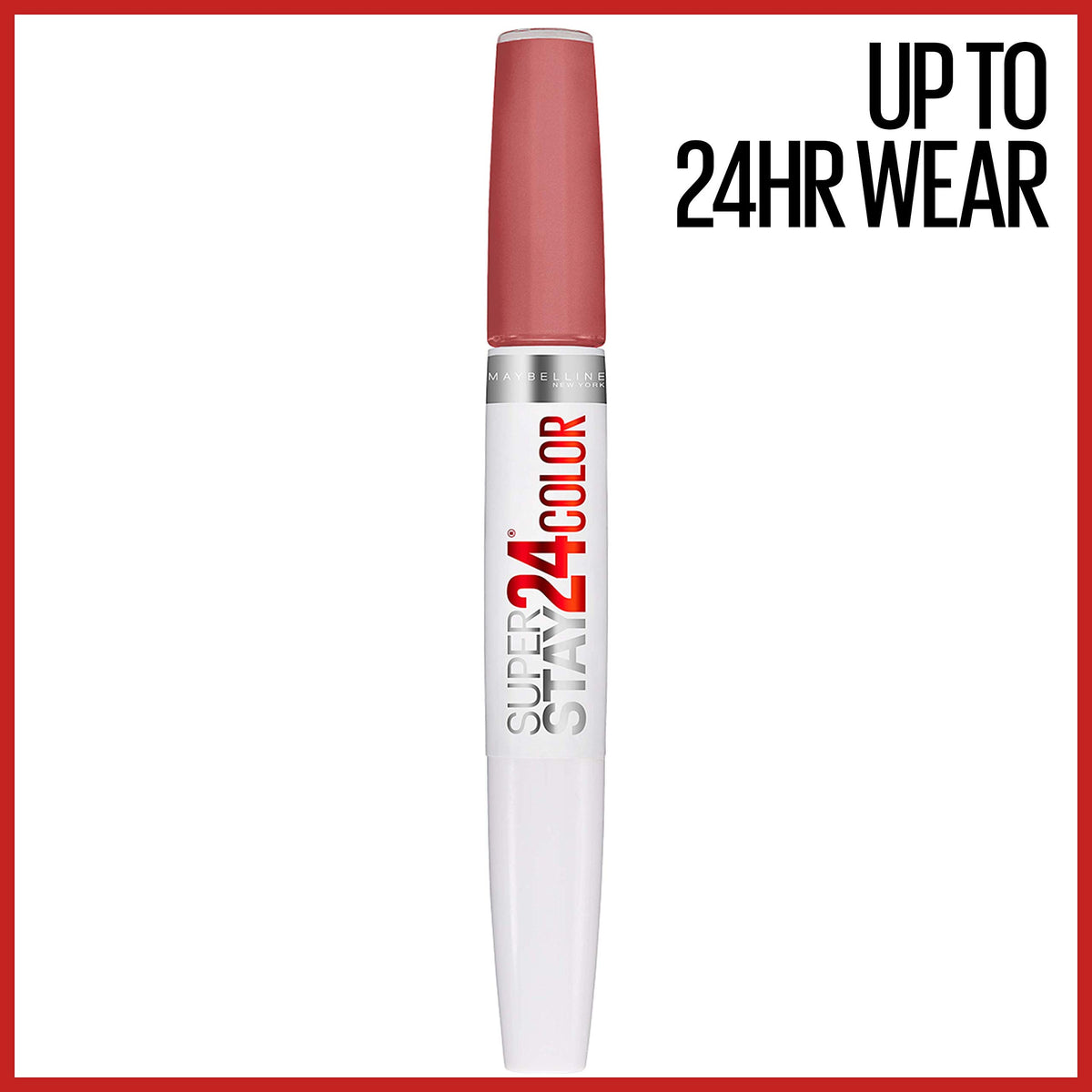 MAYBELLINE Super Stay 24 Liquid Lipstick Frosted Mauve applicator tip
