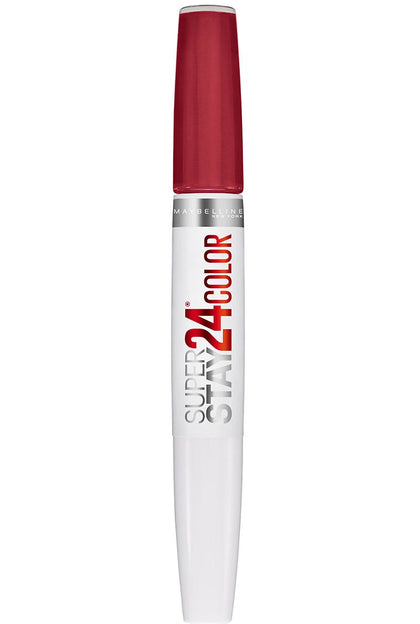 MAYBELLINE Super Stay 24 Liquid Lipstick Keep Up The Flame Red front view