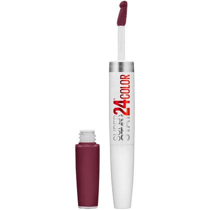 MAYBELLINE Super Stay 24 Liquid Lipstick Merlot Armour front view