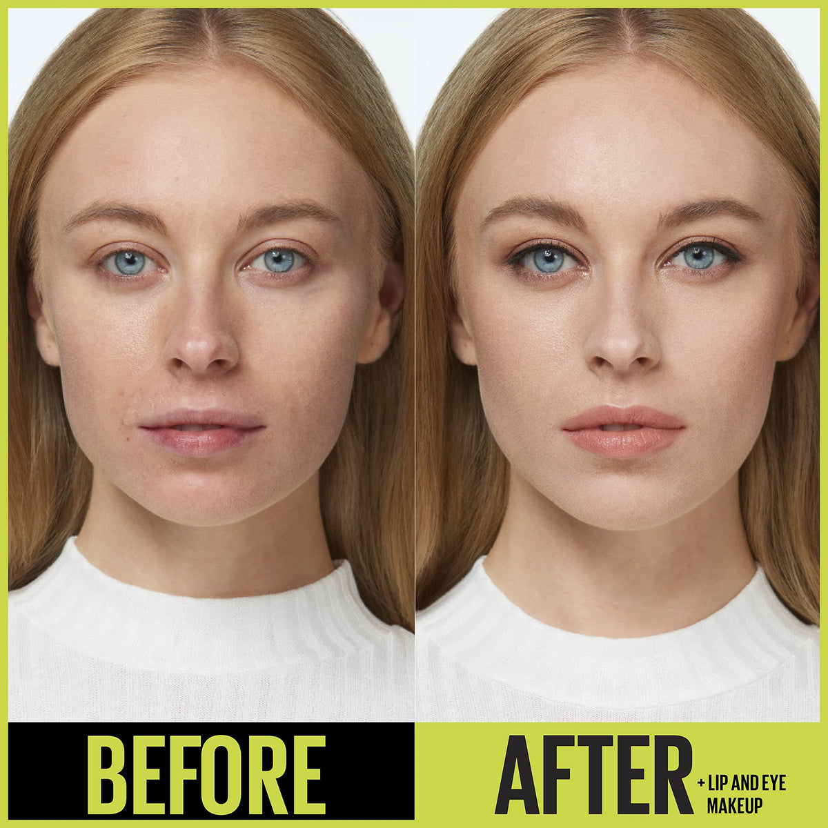 MAYBELLINE Super Stay Foundation before and after application