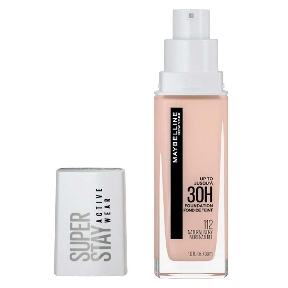 MAYBELLINE Super Stay Full Coverage Foundation front view, Natural Ivory