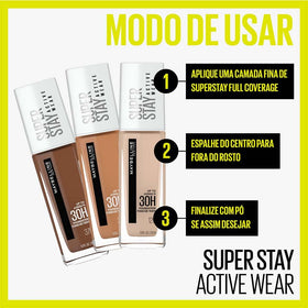 MAYBELLINE Super Stay Full Coverage Foundation matte finish close-up