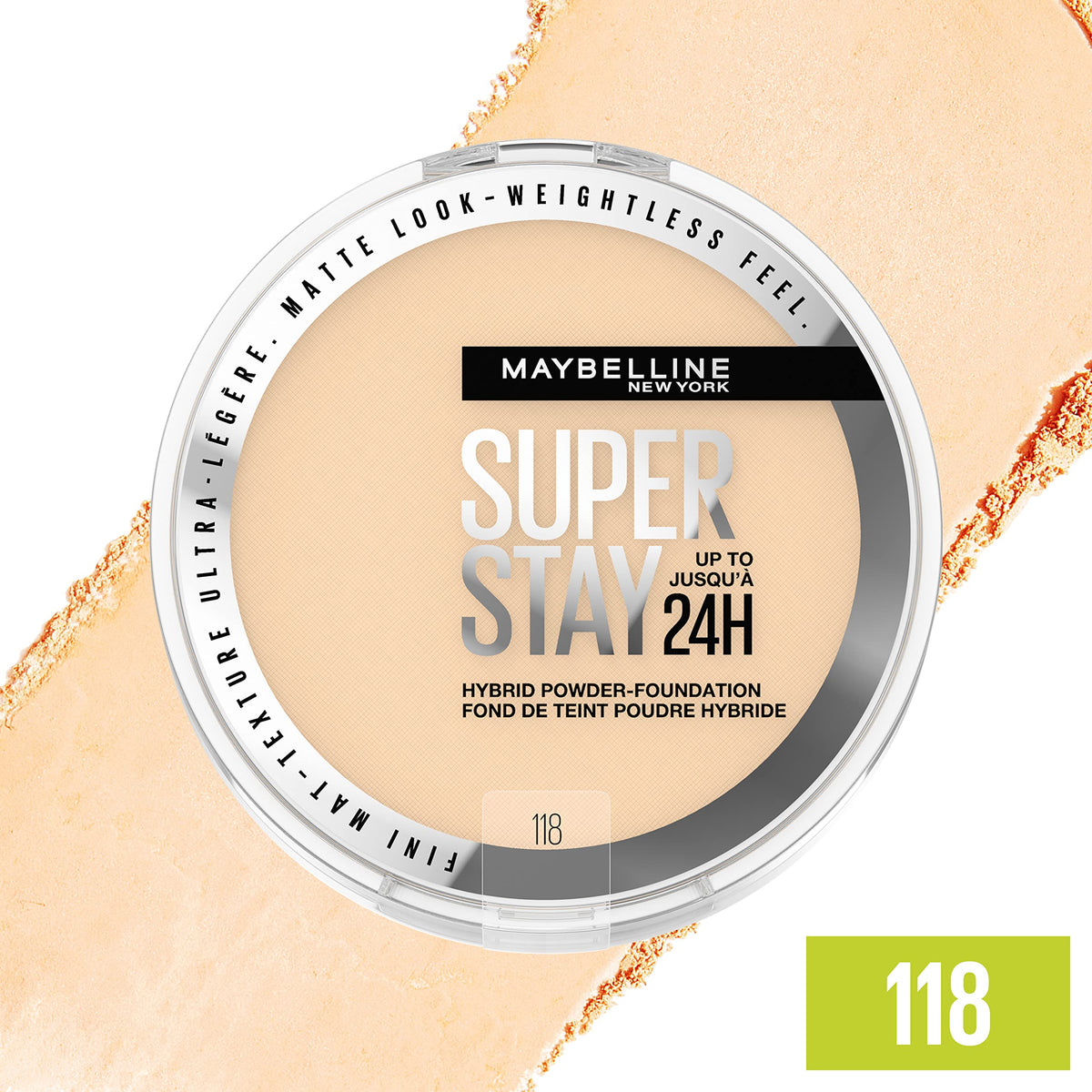 MAYBELLINE Super Stay Hybrid Powder Foundation 118 side view