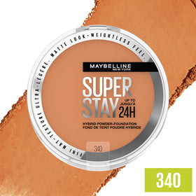 MAYBELLINE Super Stay Hybrid Powder Foundation 340 with brush