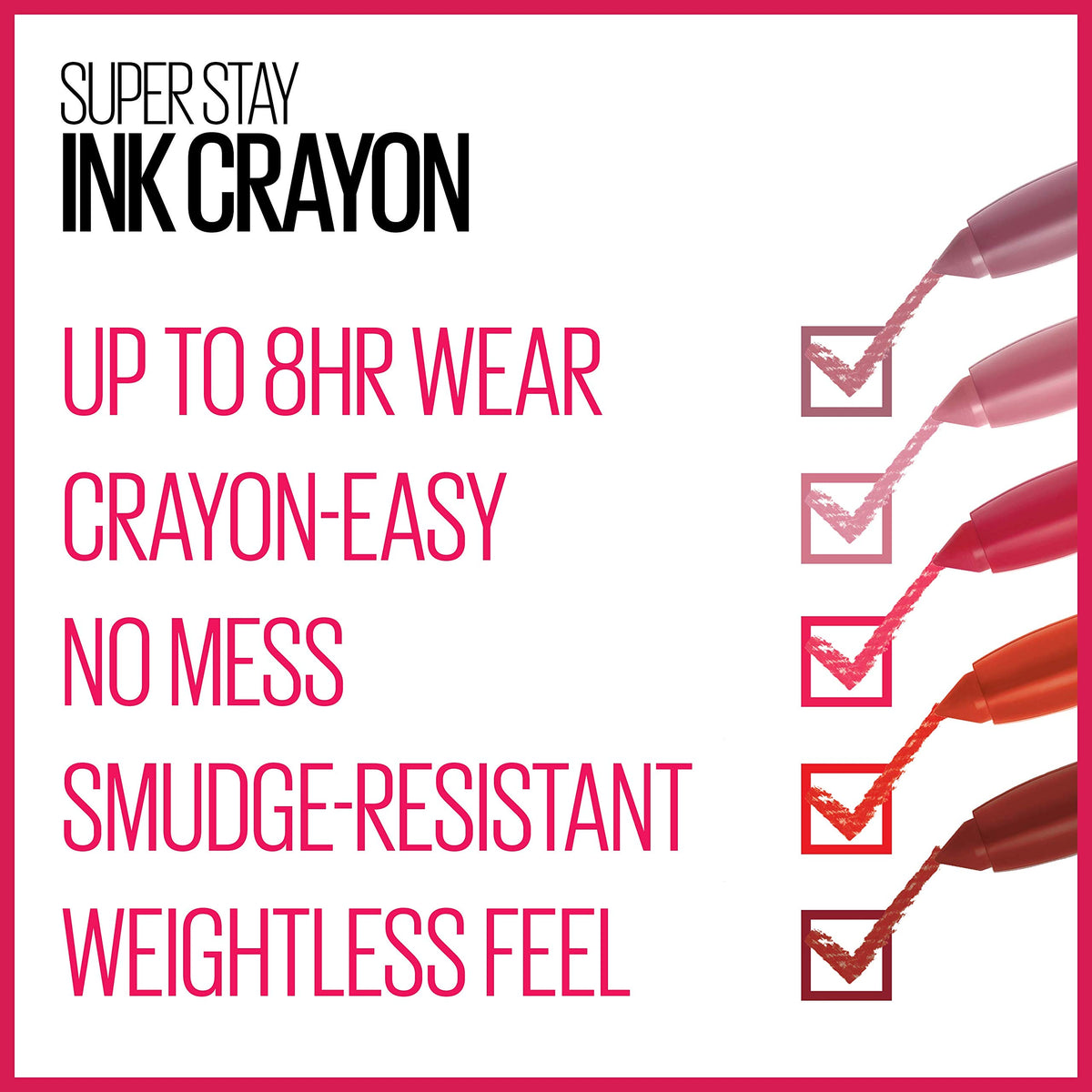 MAYBELLINE Super Stay Ink Crayon Lipstick close-up of tip