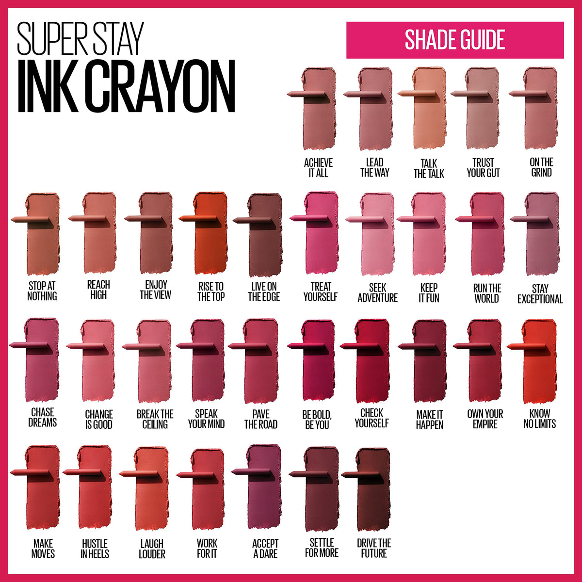 MAYBELLINE Super Stay Ink Crayon Lipstick packaging