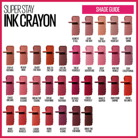 MAYBELLINE Super Stay Ink Crayon Lipstick packaging