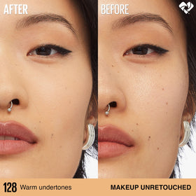 MAYBELLINE Super Stay Lumi-Matte Foundation 128 cap open