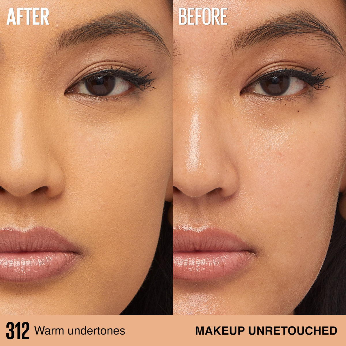 MAYBELLINE Super Stay Lumi-Matte Foundation 312 with applicator