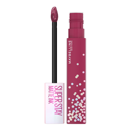 MAYBELLINE Super Stay Matte Ink Liquid Lipstick front view with birthday cake scent