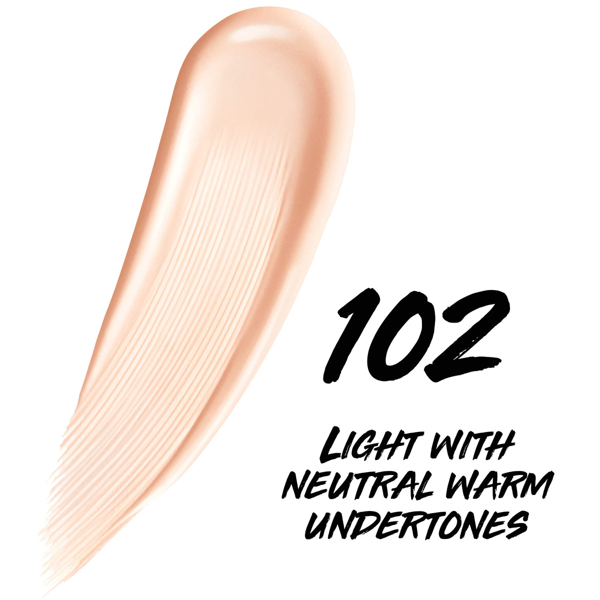 MAYBELLINE Super Stay Skin Tint Foundation 102 texture on skin