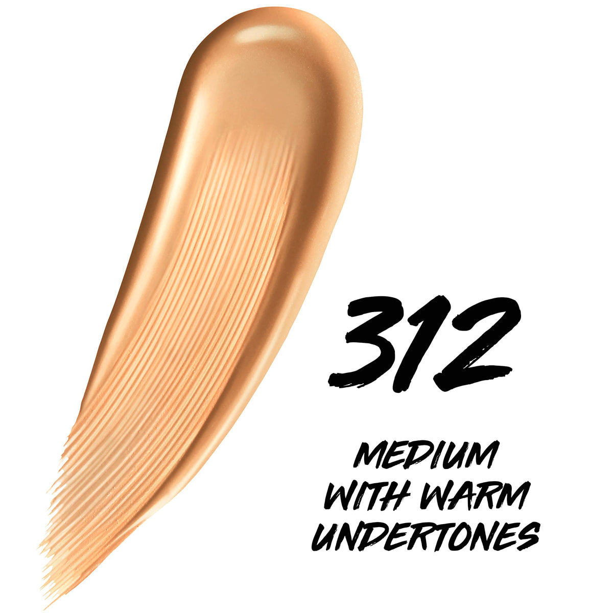 MAYBELLINE Super Stay Skin Tint Foundation 312 texture on skin