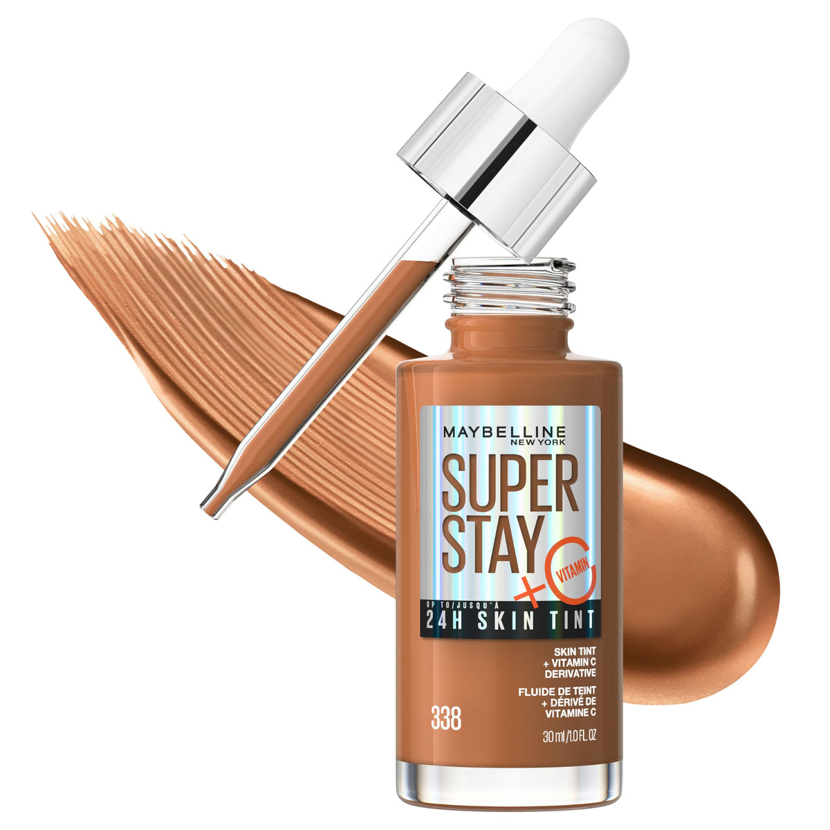 MAYBELLINE Super Stay Skin Tint Foundation in Radiant shade front view