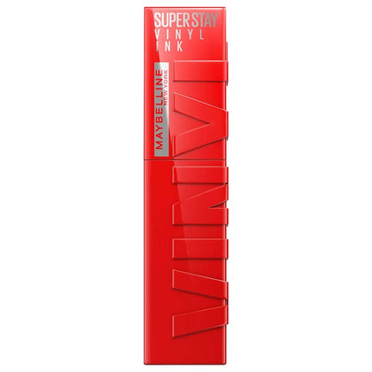 MAYBELLINE Super Stay Vinyl Ink Liquid Lipcolor in Fire Engine Red front view