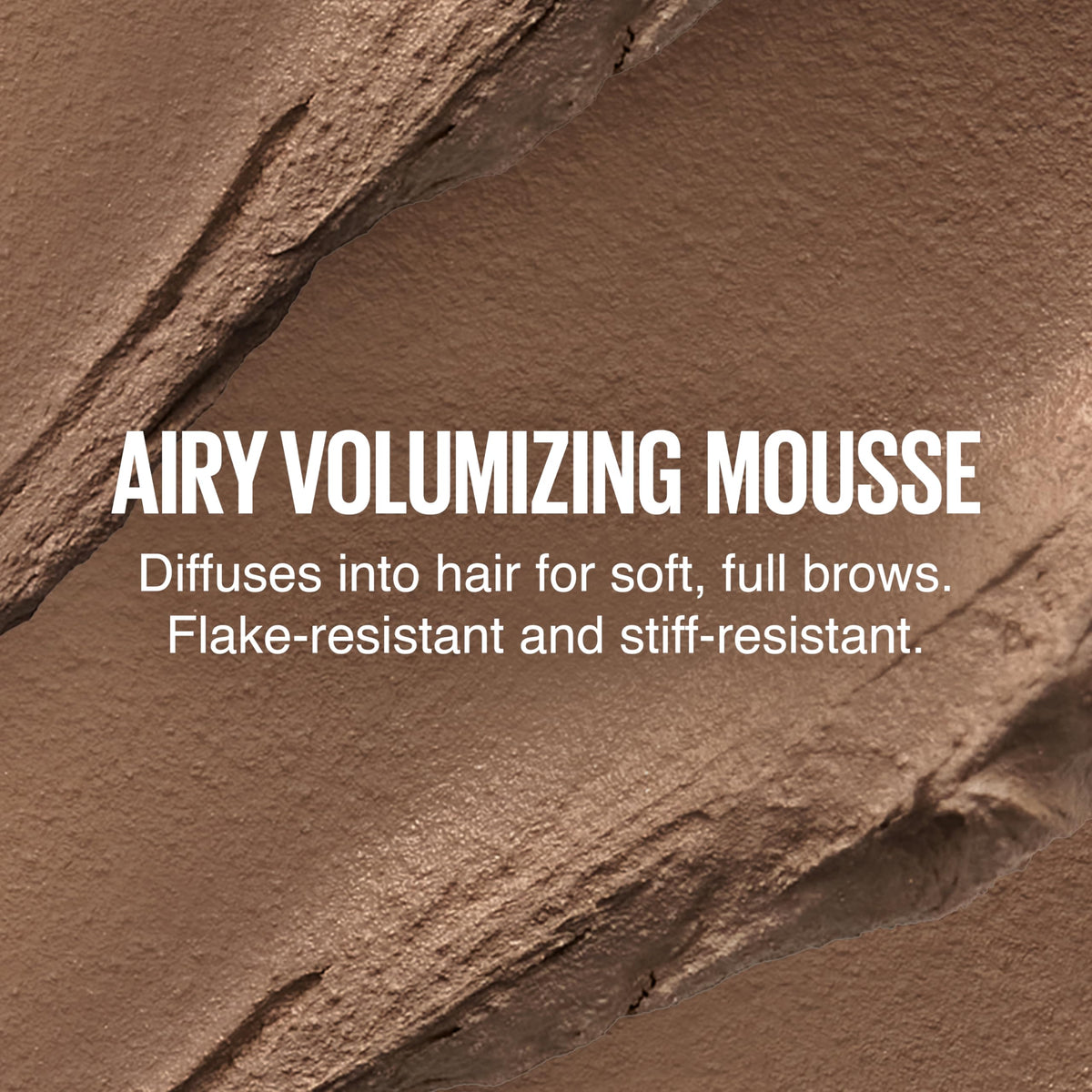 MAYBELLINE Superfluff Brow Mousse Black Brown with fluff brush