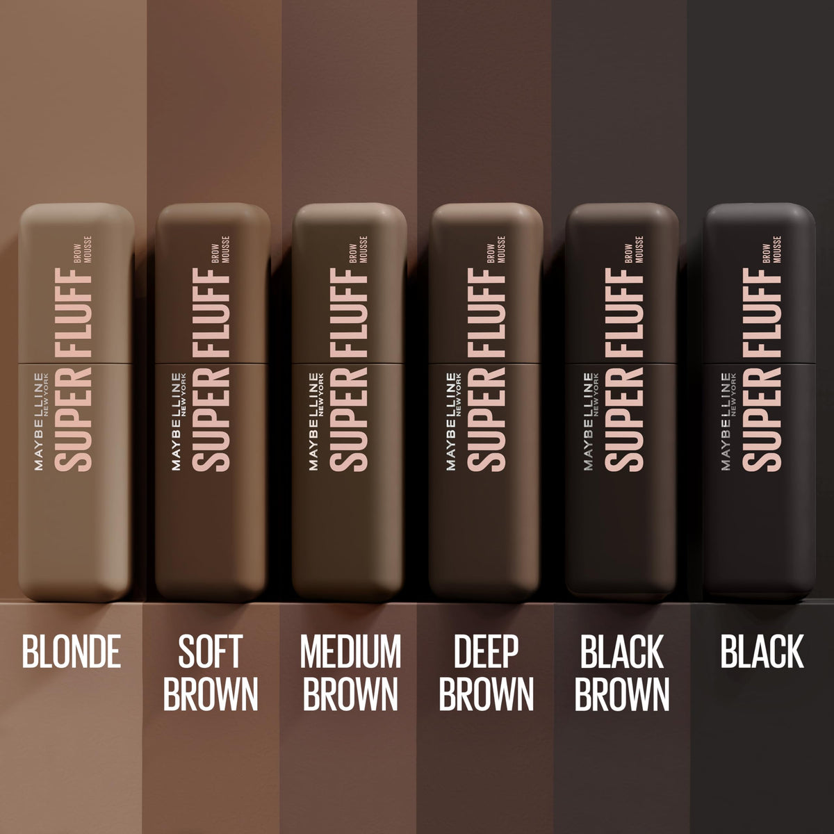 MAYBELLINE Superfluff Brow Mousse Deep Brown swatch