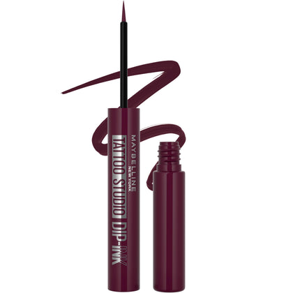 MAYBELLINE Tattoo Studio Dip-Ink Liquid Eyeliner Burgundy front view