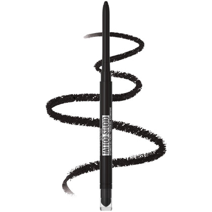 MAYBELLINE Tattoo Studio Gel Pencil Eyeliner Pitch Black front view