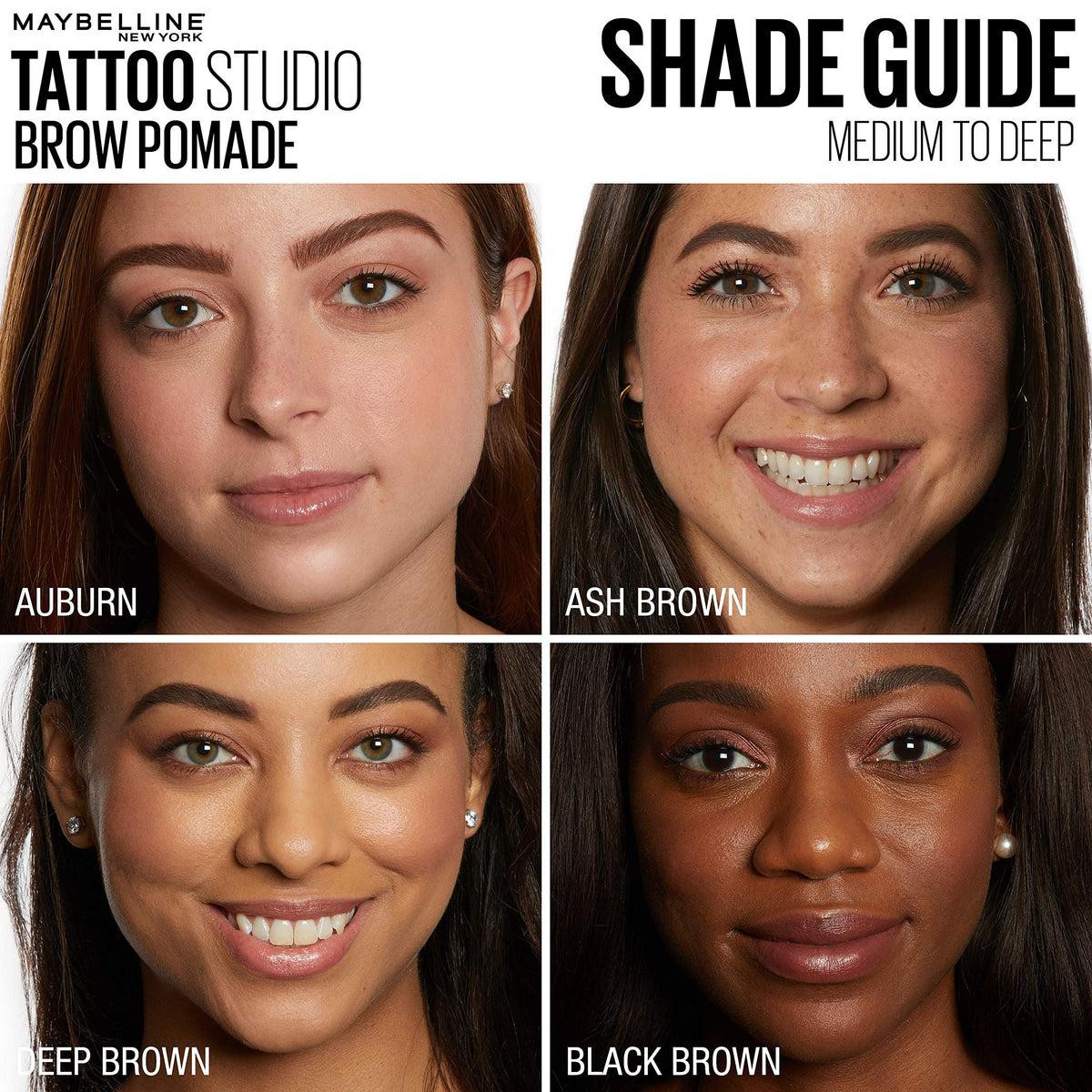 MAYBELLINE TattooStudio Brow Pomade Deep Brown close-up